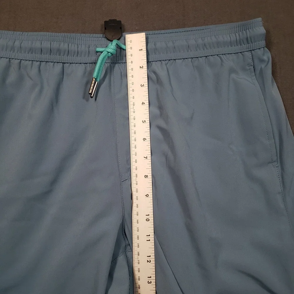 Maamgic Swim Trunks Mens Size Large Light Blue Quick Dry Mesh Lined Shorts‎
